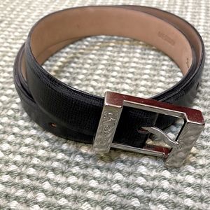 Black leather Calvin Klein belt